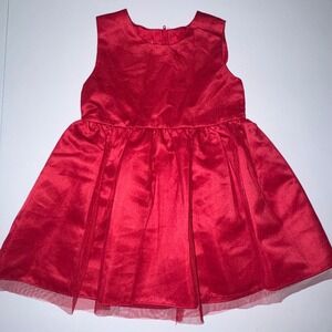 Purple Rose Formal Dress Toddler Girls 3T Red Tulle Overlay Sleeveless Party